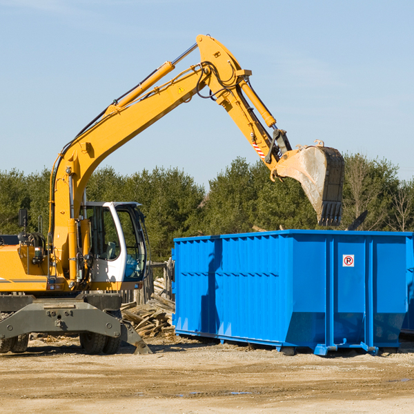 what size residential dumpster rentals are available in Reliance Wyoming